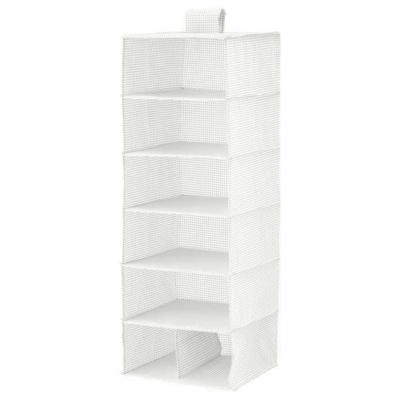 IKEA STUK Storage With 7 Compartments White/gray 11 ¾x11 ¾x35 ½" 404.813.04 - Picture 1 of 2